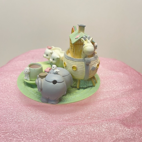 1996 Precious Moments Vintage Noah's Ark Mini Tea Set Collectible Bible Animals - Picture 3 of 10